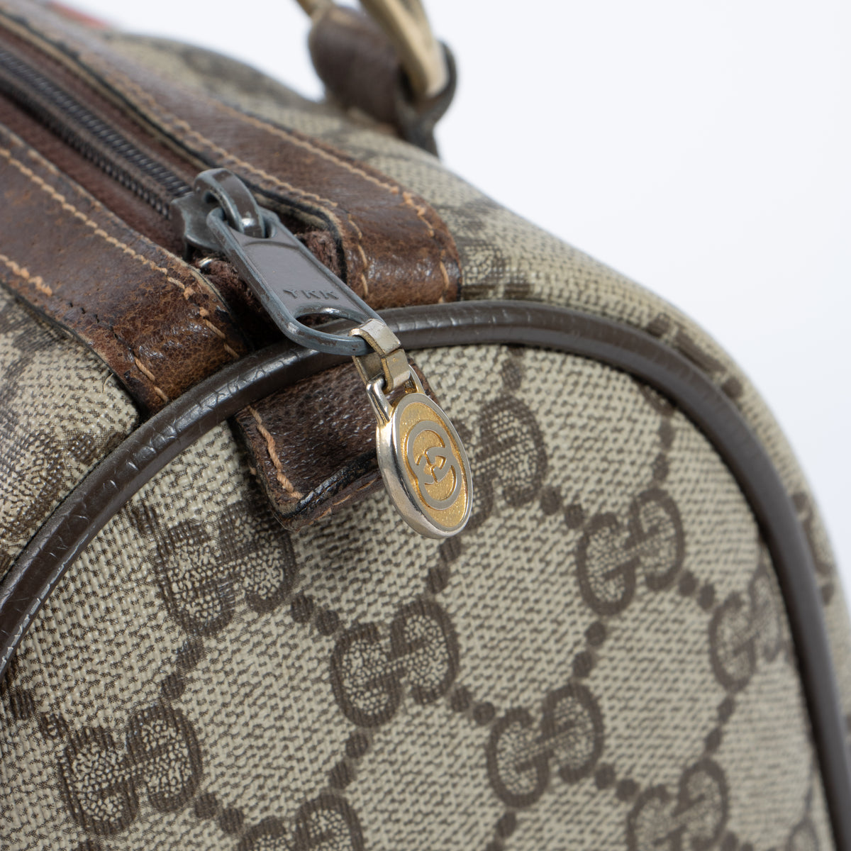 Shop this authentic Gucci Vintage GG Supreme Web Small Boston Bag at labellov.com