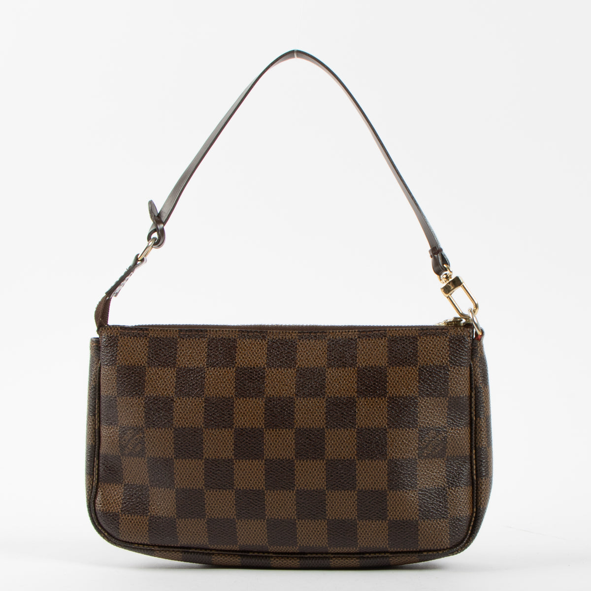 Shop this authentic luxury Louis Vuitton Damier Ebene Pochette pre-loved on Labellov.com