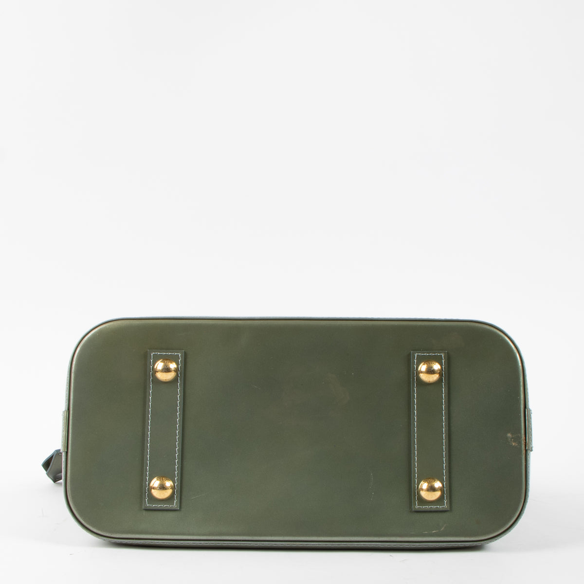 Shop this authentic luxury Louis Vuitton Gris Art Deco Monogram Vernis Alma PM Bag pre-loved on Labellov.com