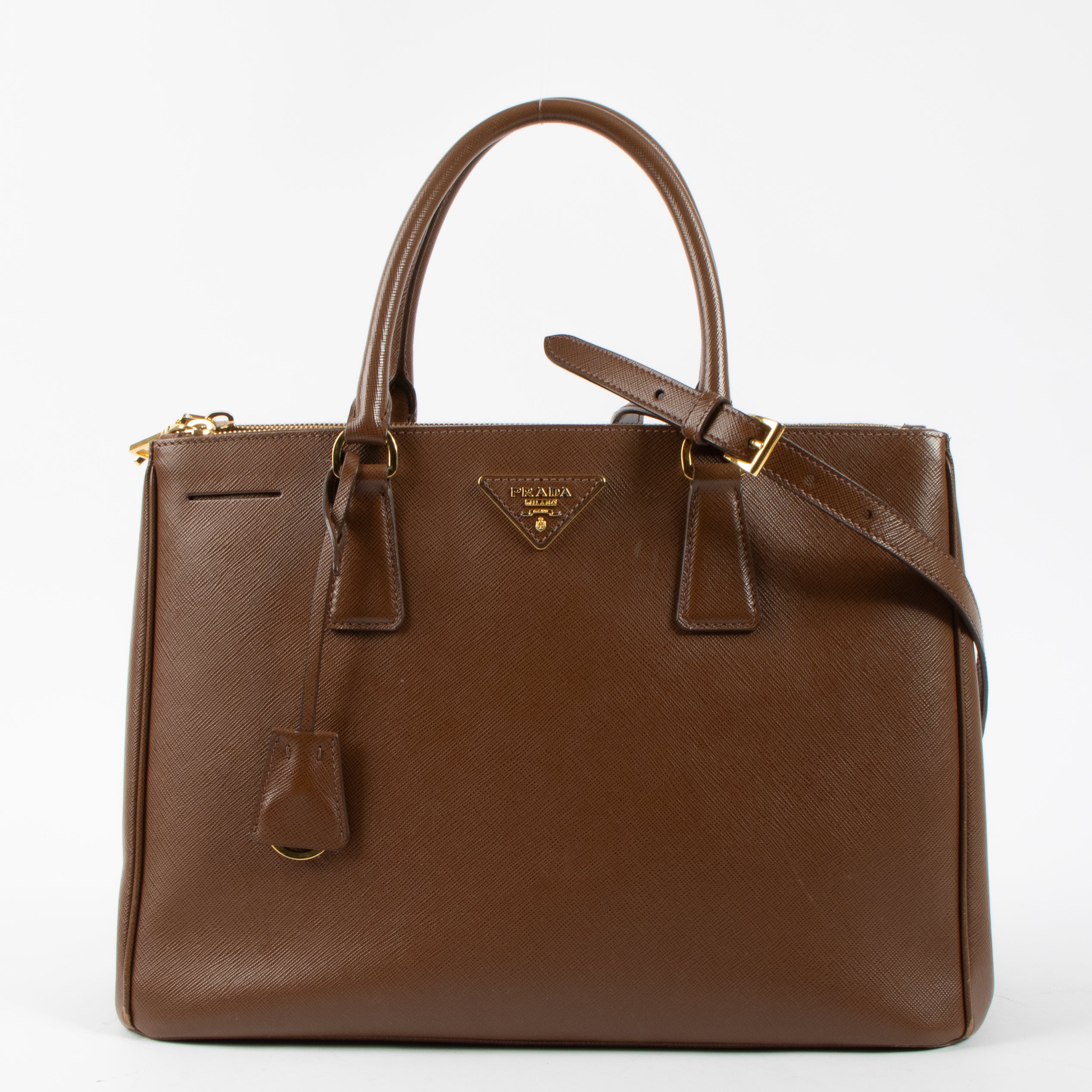 Prada Brown Saffiano Large Galleria bag – Labellov