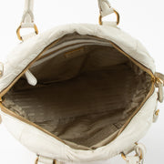 Shop this authentic Prada White Nappa Gauffre Tote Bag at Labellov.com