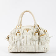 Shop this authentic Prada White Nappa Gauffre Tote Bag at Labellov.com