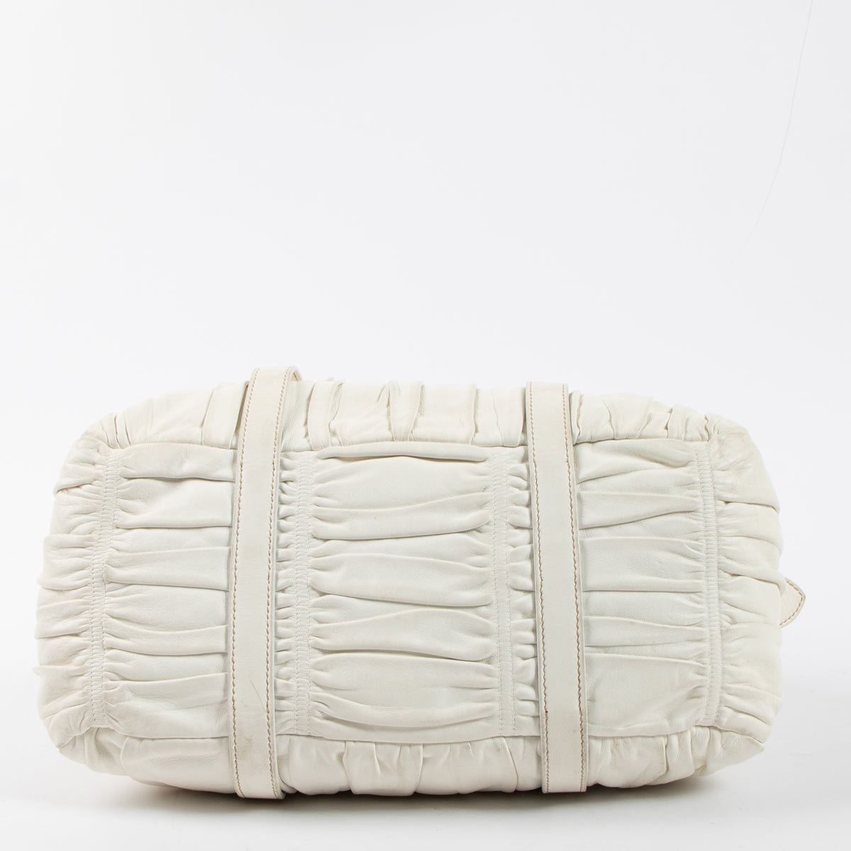 Shop this authentic Prada White Nappa Gauffre Tote Bag at Labellov.com
