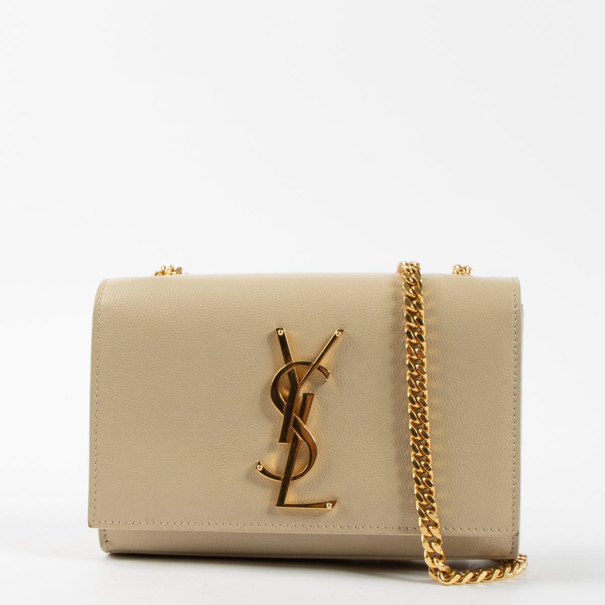 Shop this authentic Saint Laurent Beige Kate Small Bag pre-loved on Labellov.com