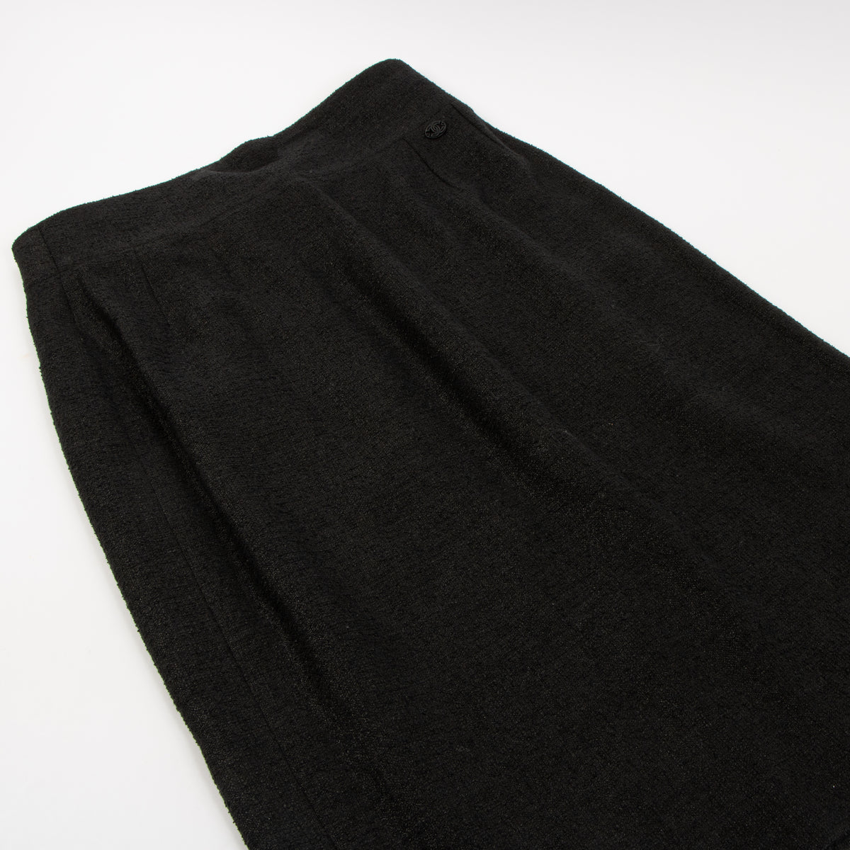 Shop this authentic luxury chanel 09P black Tweed Jacket/Skirt/Trousers Set pre-loved by Labellov.com