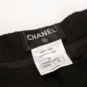 Shop this authentic luxury chanel 09P black Tweed Jacket/Skirt/Trousers Set pre-loved by Labellov.com