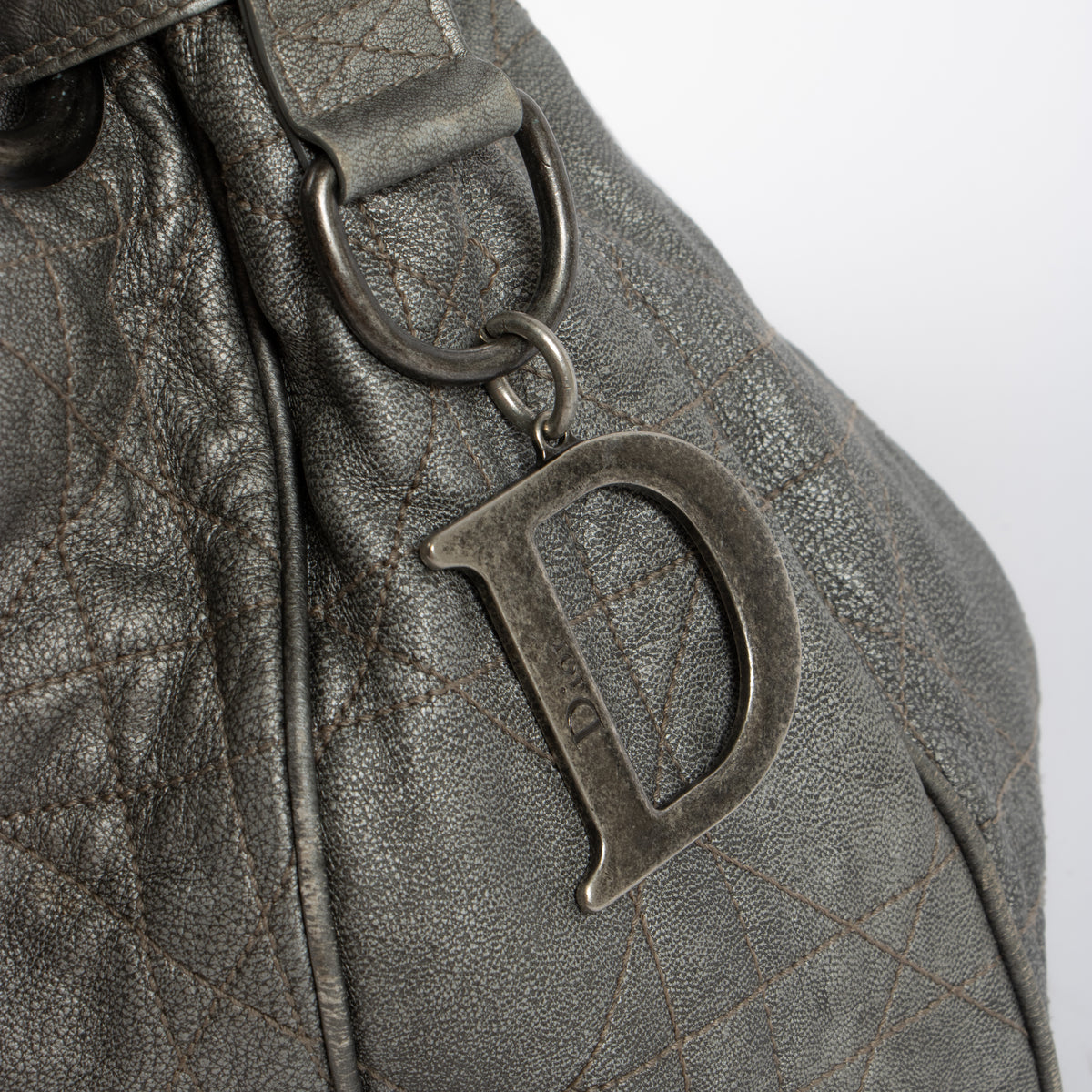 Shop this authentic Christian Dior silver Top handle pre-loved on Labellov