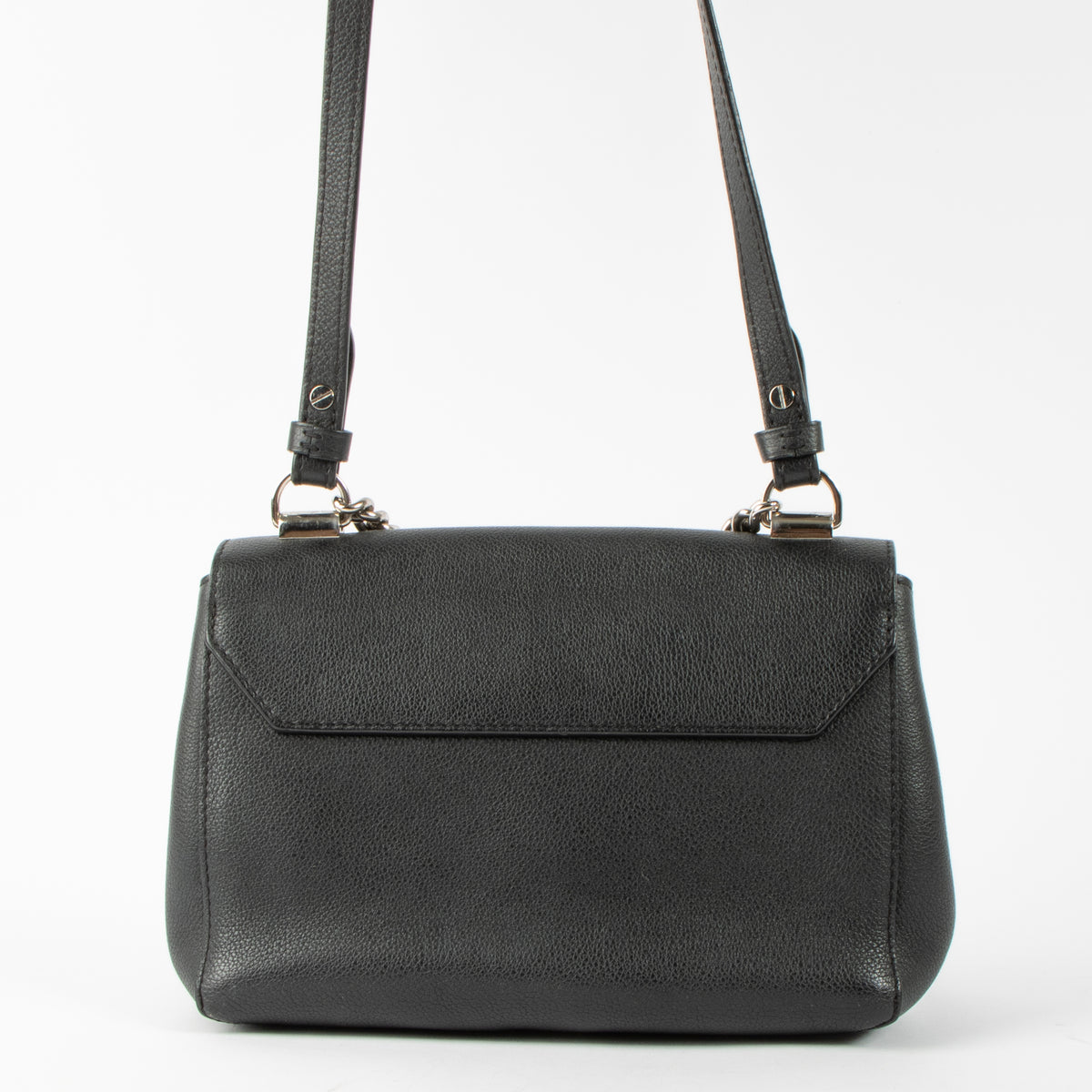 Shop this authentic Louis Vuitton Black Lockme II BB Bag pre-loved on Labellov.com