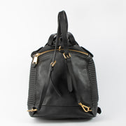 Shop this authentic Moschino Black Biker Jacket Backpackpre-loved on Labellov.com