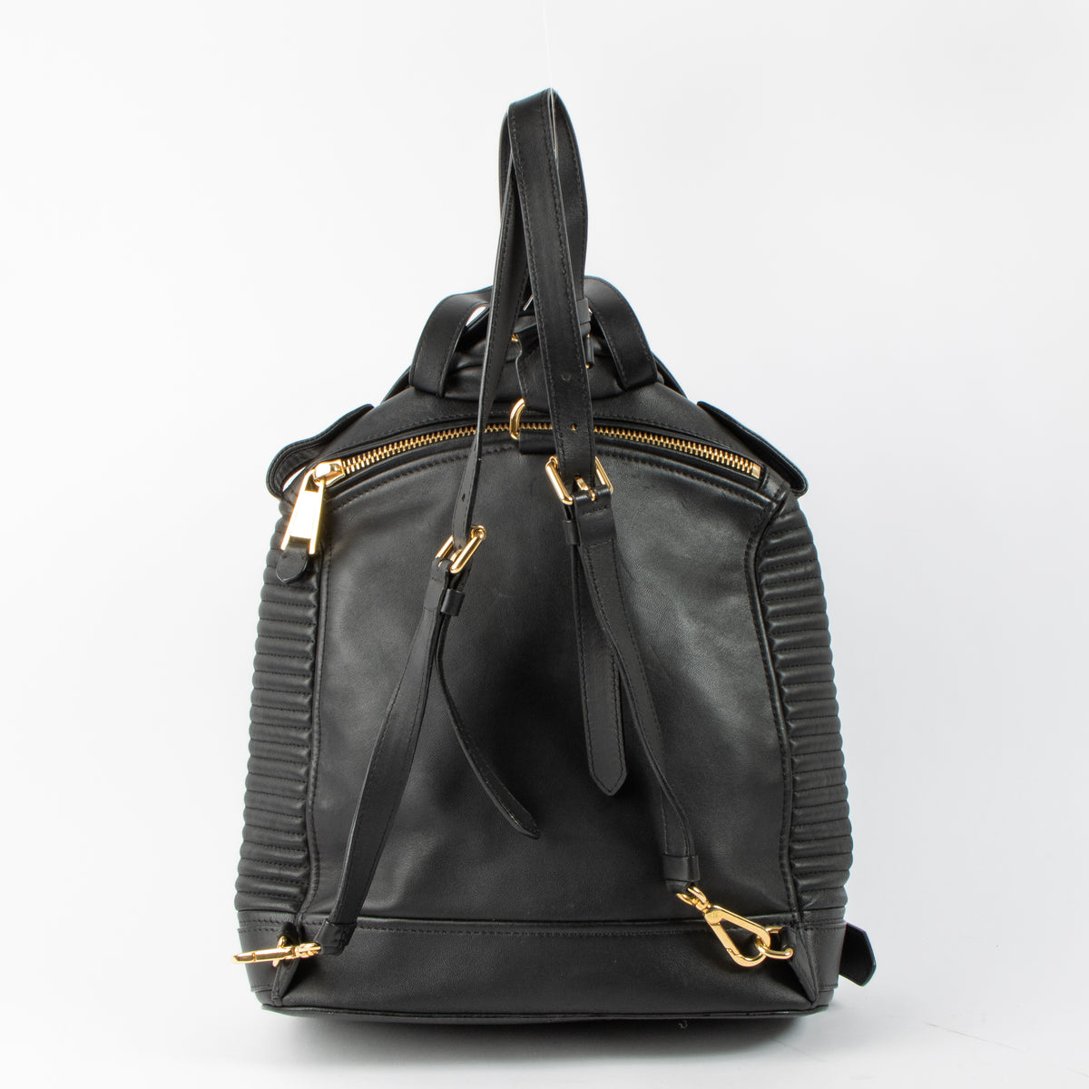 Shop this authentic Moschino Black Biker Jacket Backpackpre-loved on Labellov.com