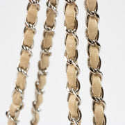 Shop the authentic Chanel Beige Lambskin Small Classic Bag second hand on Labellov.com!