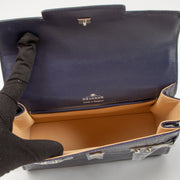 Shop the authentic Delvaux Indigo Shiny Alligator Tempete Mini Bag second hand on Labellov.com!