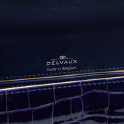 Shop the authentic Delvaux Indigo Shiny Alligator Tempete Mini Bag second hand on Labellov.com!
