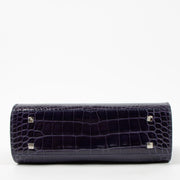 Shop the authentic Delvaux Indigo Shiny Alligator Tempete Mini Bag second hand on Labellov.com!