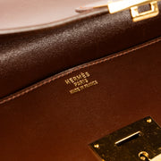 Shop this authentic luxury Hermes Quirus Briefcase Brown Box GHW pre-loved on Labellov. 