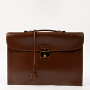 Shop this authentic luxury Hermes Quirus Briefcase Brown Box GHW pre-loved on Labellov. 