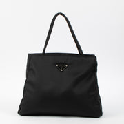 Shop this authentic Prada Black Nylon Small Tote Bag pr-loved by Labellov.com