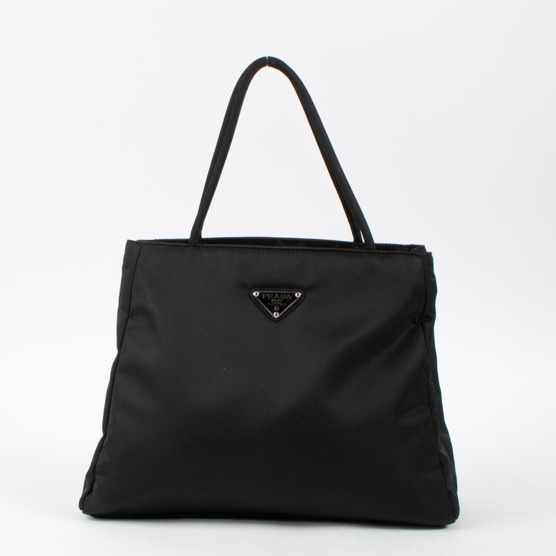 Shop this authentic Prada Black Nylon Small Tote Bag pr-loved by Labellov.com