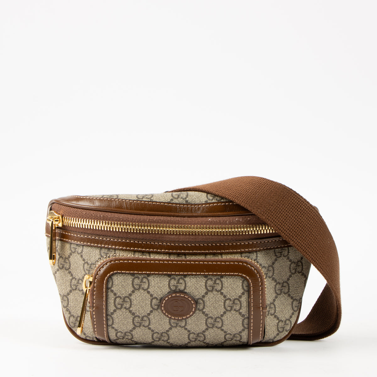 Shop this Gucci GG Supreme Small Belt bag pre-loved by Labellov.com