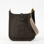 Shop this authentic Hermes Evelyne 16 Ebene Clemence Sangle Cavale GHW pre-loved on Labellov.com 