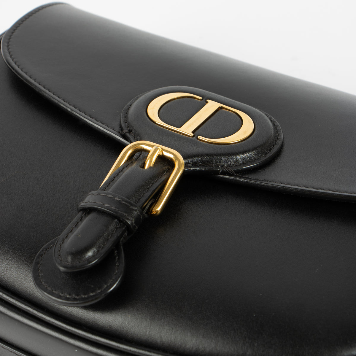 Shop this authentic Christian Dior Black Box Calfskin Medium Bobby Bag pre-loved on Labellov.com