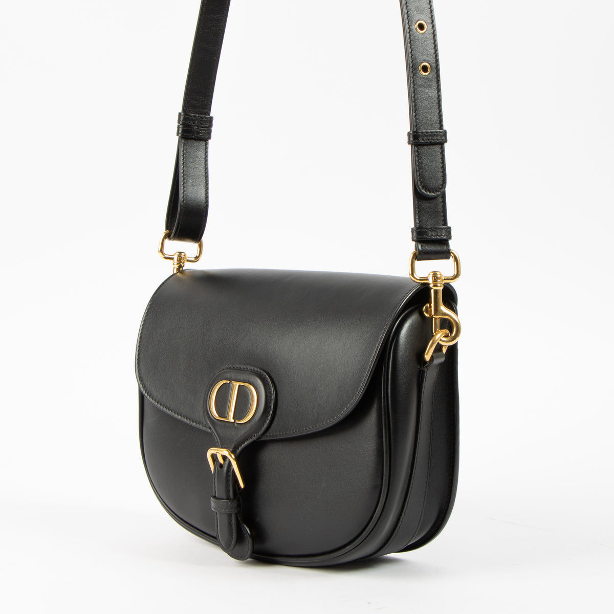 Shop this authentic Christian Dior Black Box Calfskin Medium Bobby Bag pre-loved on Labellov.com
