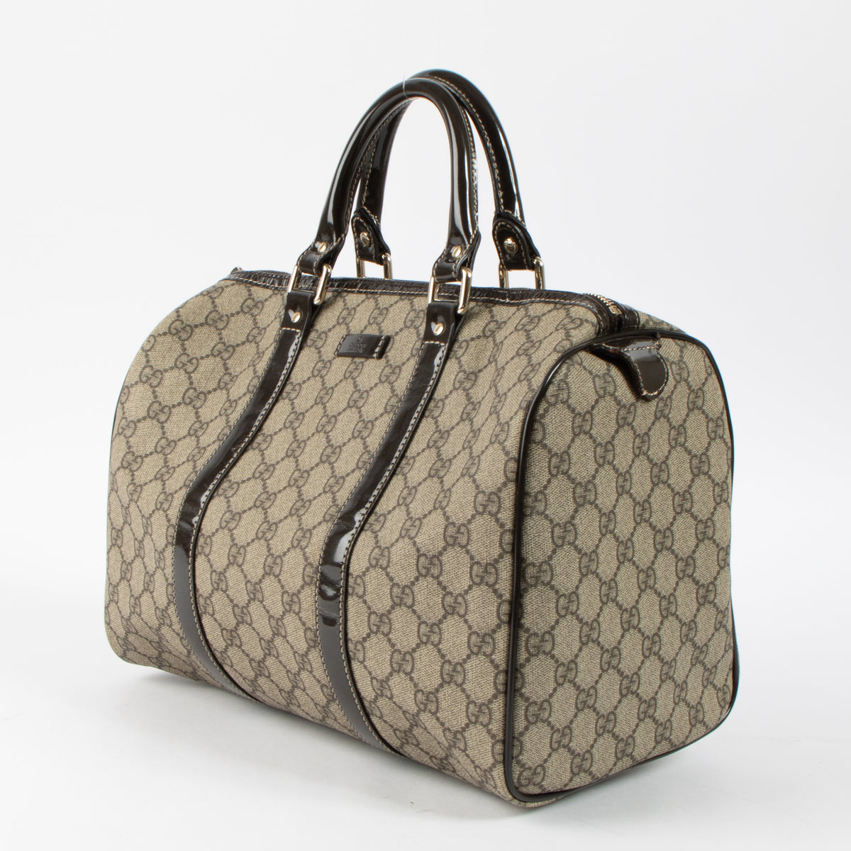 Shop this authentic Gucci Brown GG Supreme Medium Joy Boston Bag pre-loved on Labellov.com