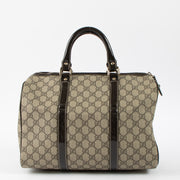 Shop this authentic Gucci Brown GG Supreme Medium Joy Boston Bag pre-loved on Labellov.com