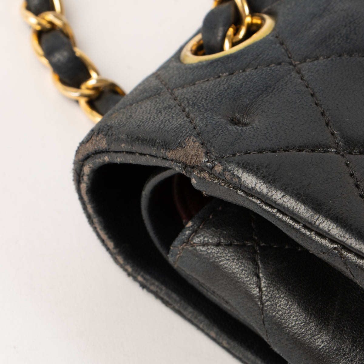 Chanel Vintage Black Lambskin Medium Classic bag