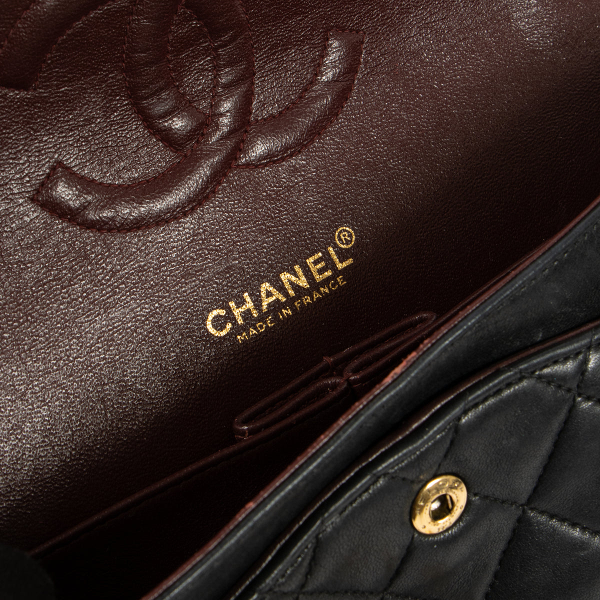 Chanel Vintage Black Lambskin Medium Classic bag