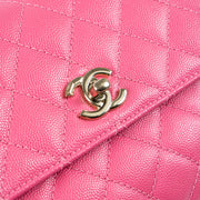 Shop this authentic Chanel Pink Caviar Small Coco Handle Bag pre-loved on Labellov.com