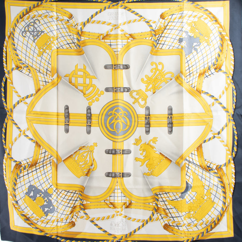 Shop this authentic Hermes Grande Tenue 90 Scarf pre-loved by Labellov.com