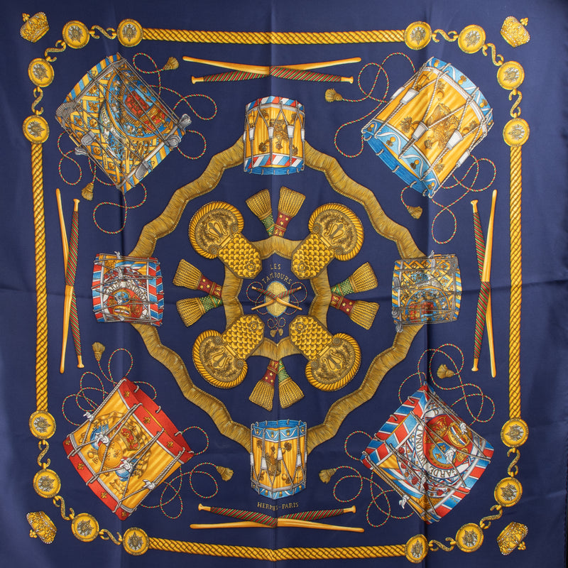 Shop this authentic Hermes Les Tambours 90 Scarf pre-loved on Labellov.com