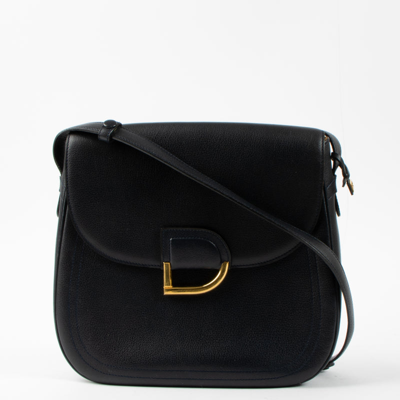Delvaux Blue Leather Diligent Bag