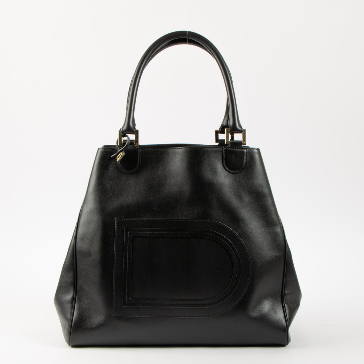 Shop this authentic Delvaux Black Allure Louise Satchel Bag pre-loved on Labellov.com