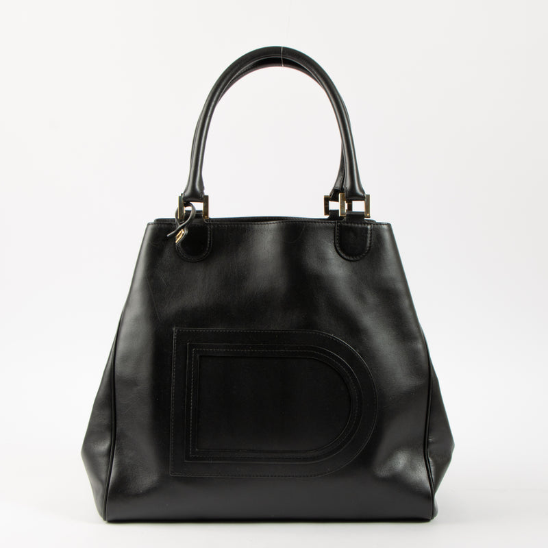 Shop this authentic Delvaux Black Allure Louise Satchel Bag pre-loved on Labellov.com