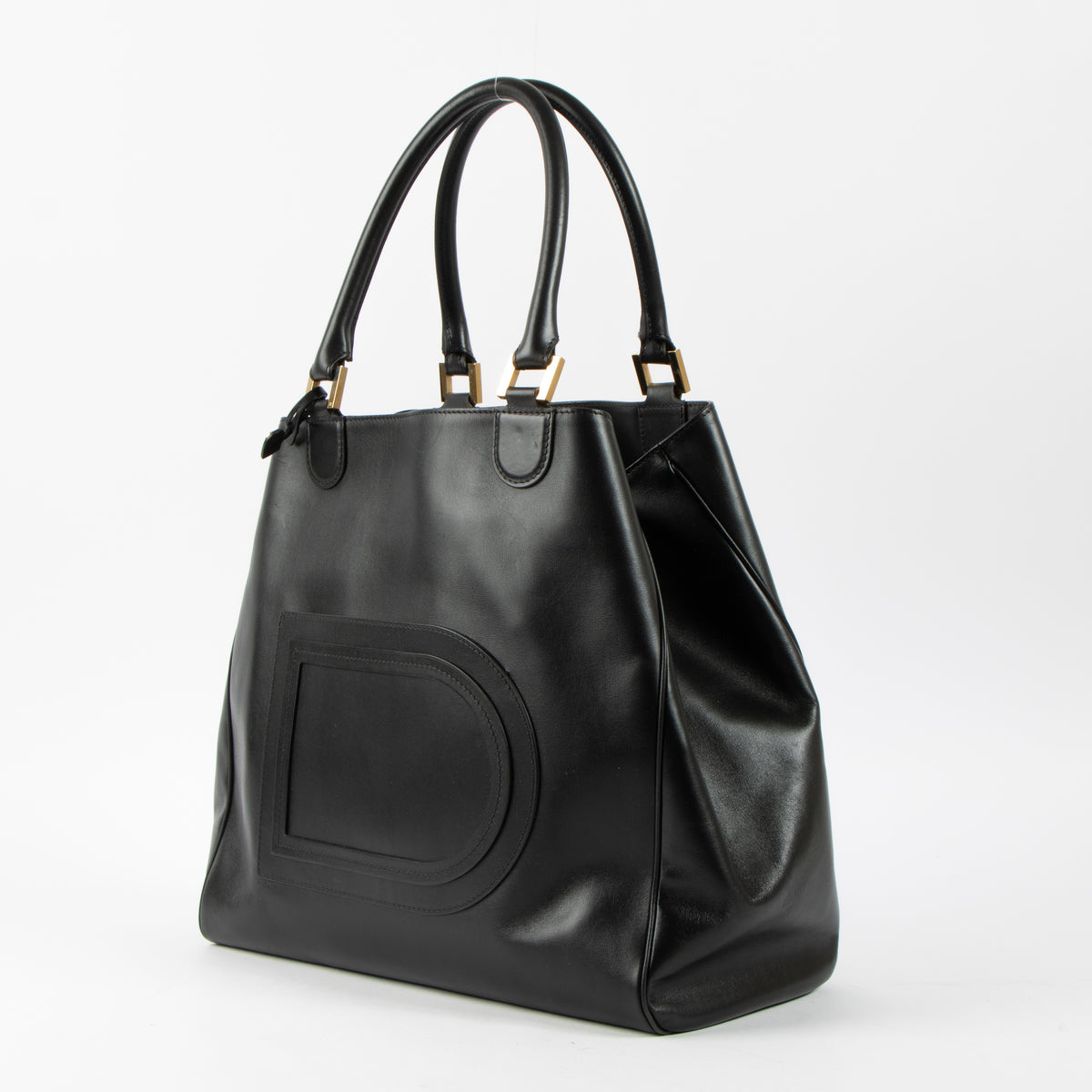 Shop this authentic Delvaux Black Allure Louise Satchel Bag pre-loved on Labellov.com