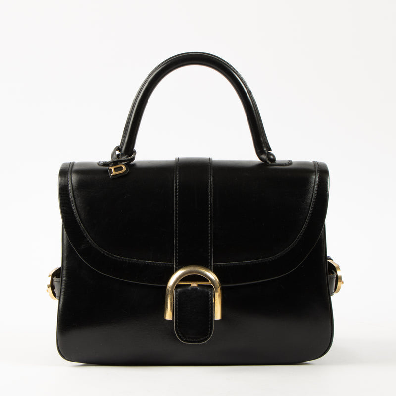 Shop this authentic Delvaux Black Box Calf Brillant Rouilly Bag Pre-loved on Labellov.com