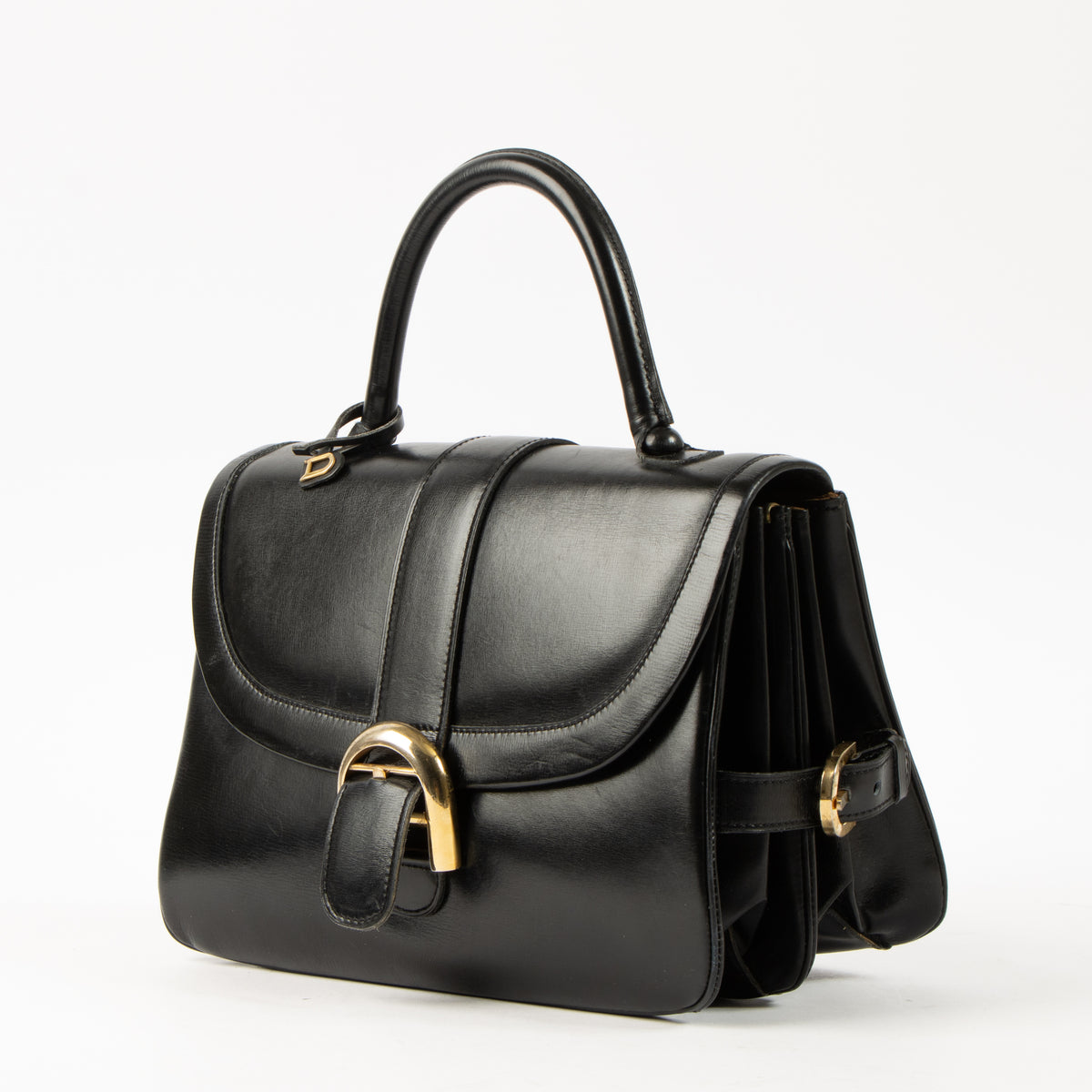 Shop this authentic Delvaux Black Box Calf Brillant Rouilly Bag Pre-loved on Labellov.com