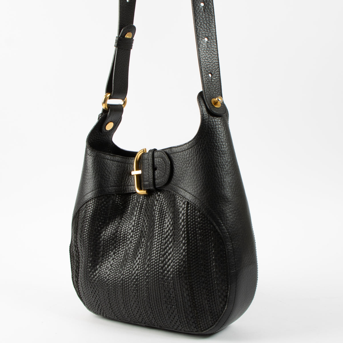 Shop this authentic Delvaux Black Chardonne Shoulder bag Pre-loved on Labellov.com