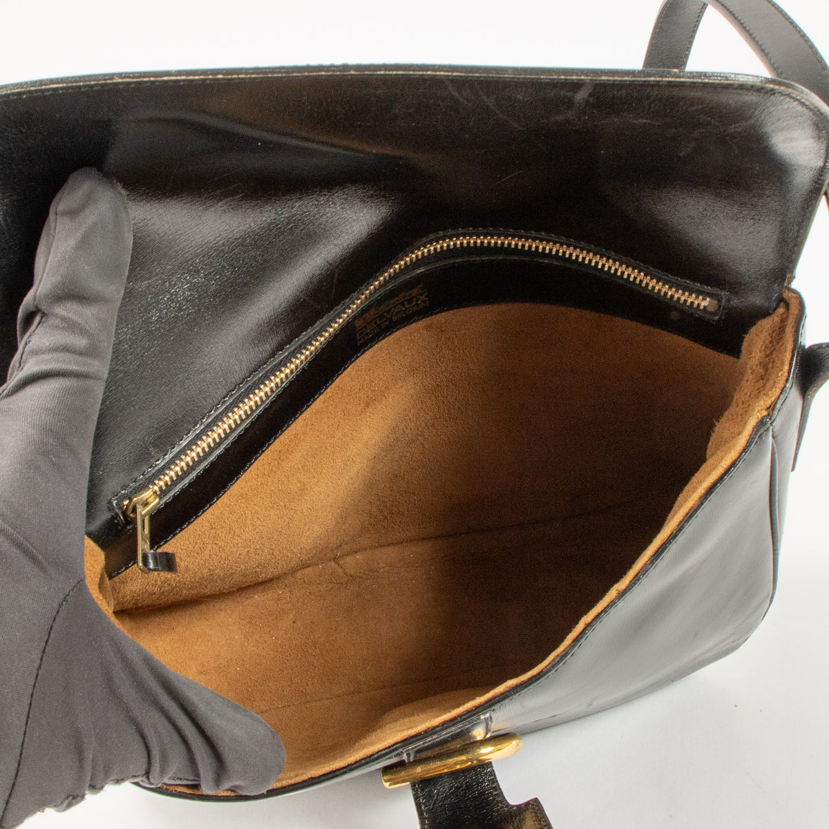 Delvaux Black Box Calf Crossbody Bag