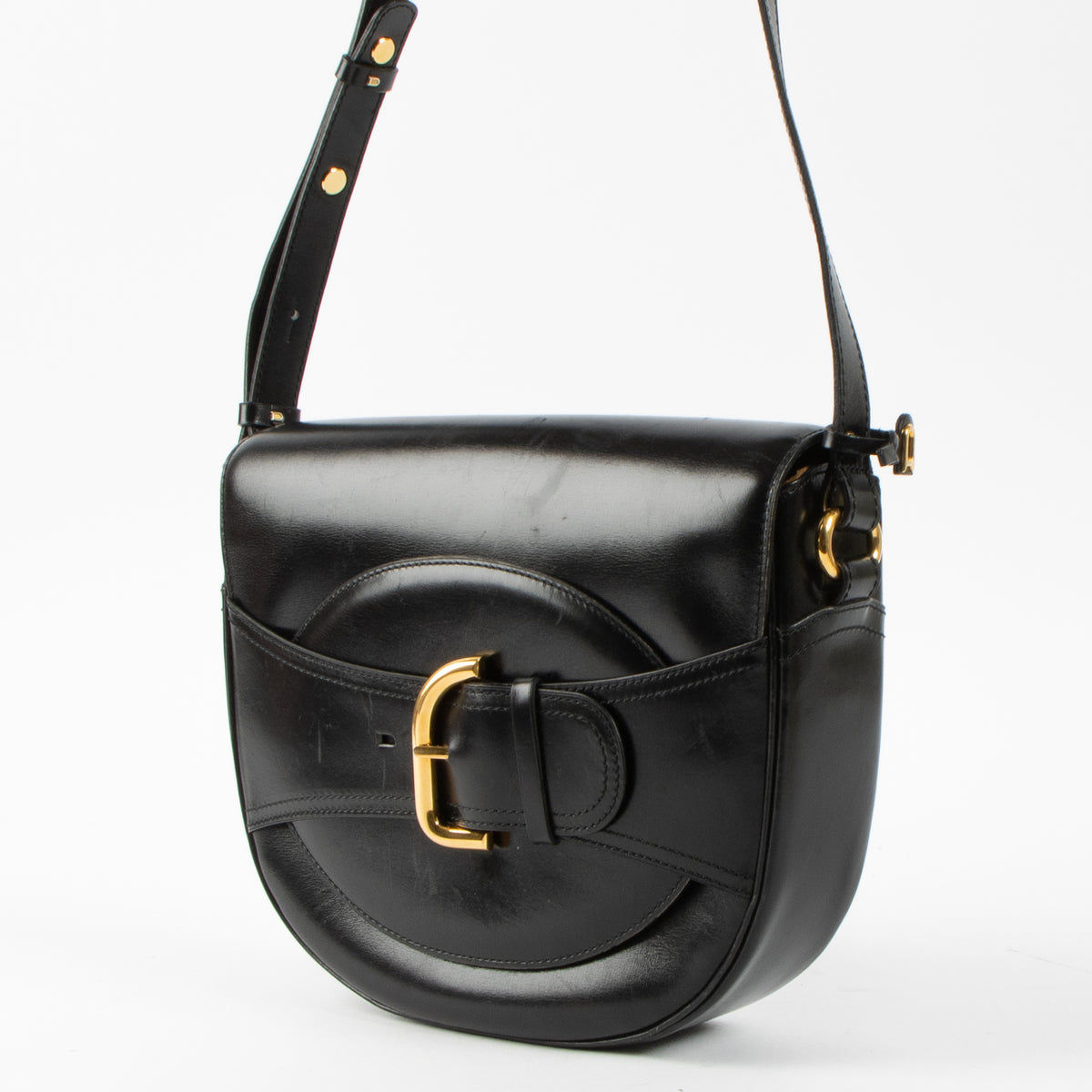 Delvaux Black Box Calf Deputé Shoulder Bag