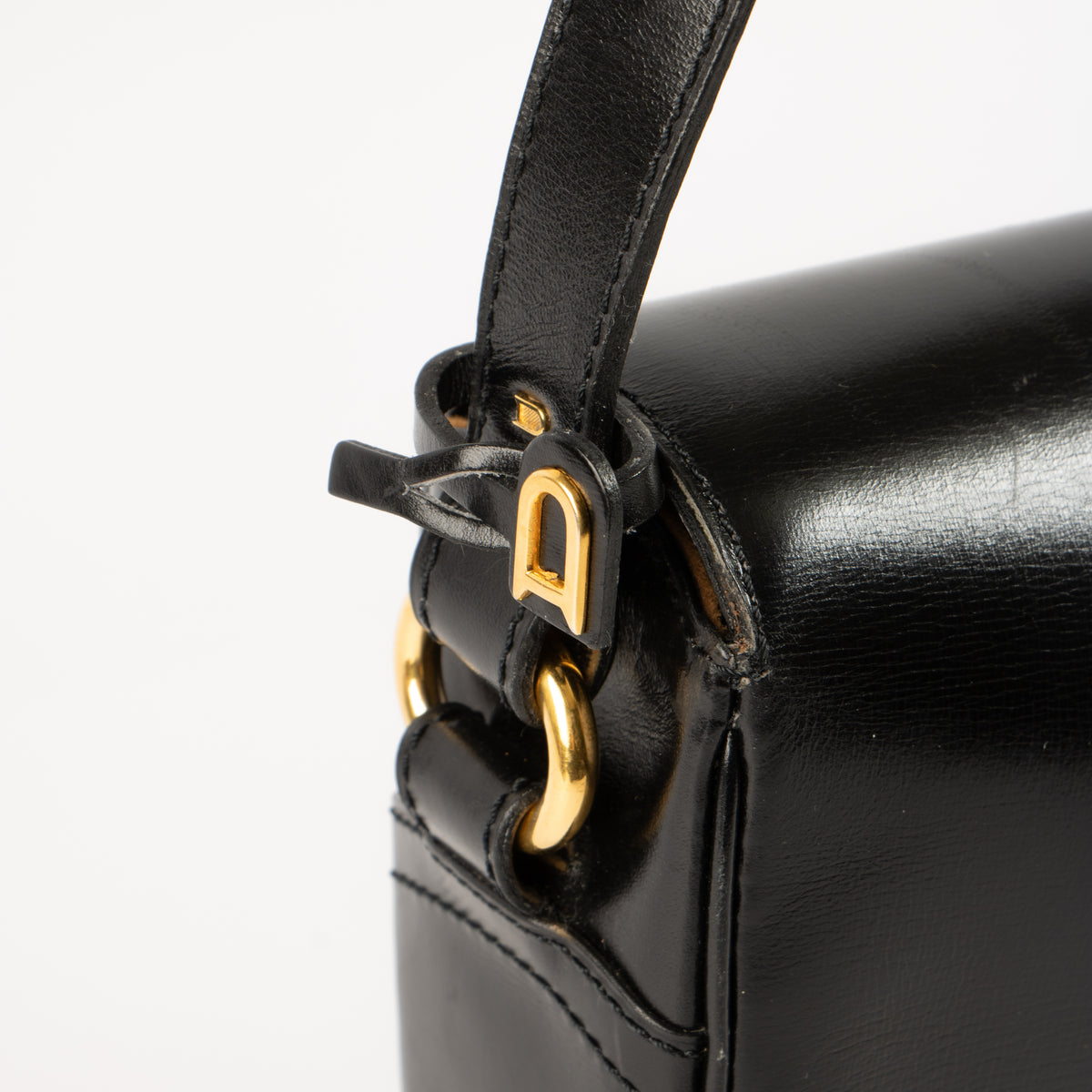 Delvaux Black Box Calf Deputé Shoulder Bag