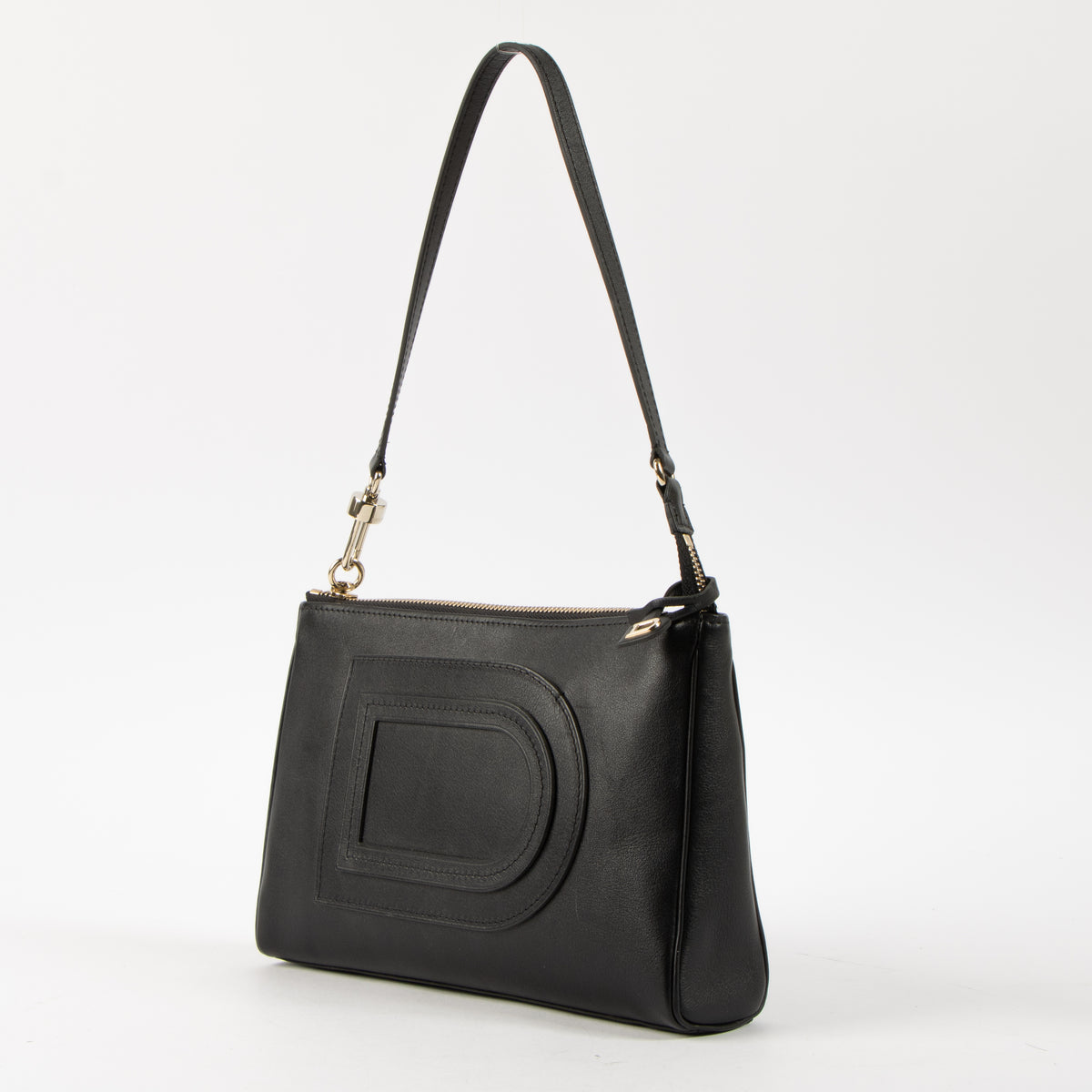 Shop the authentic Delvaux Black Louise Pochette Bag on Labellov.com.