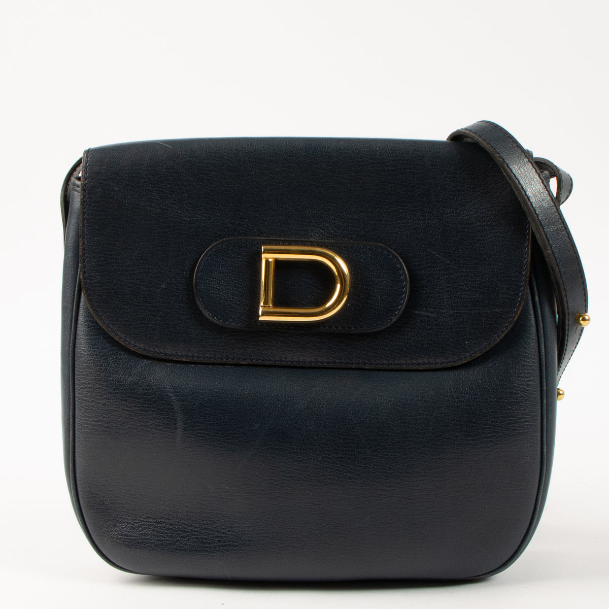 Shop this authentic Delvaux Vintage Blue Crossbody Bag Pre-Loved on Labellov.com