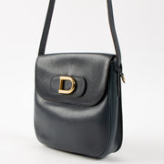 Shop this authentic Delvaux Vintage Blue Crossbody Bag Pre-Loved on Labellov.com