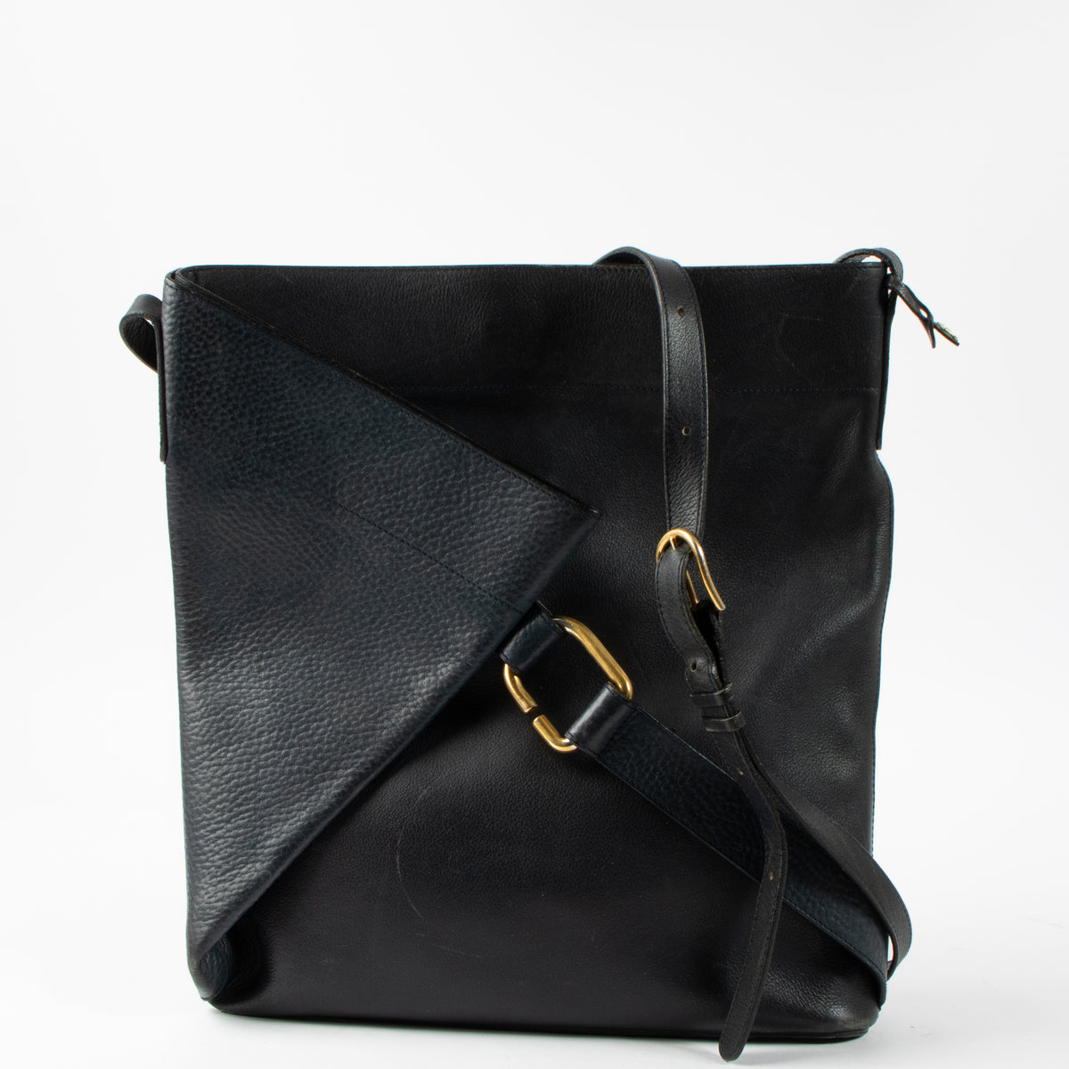 Shop this authentic Delvaux Vintage Blue Belted Bag Pre-Loved on Labellov.com