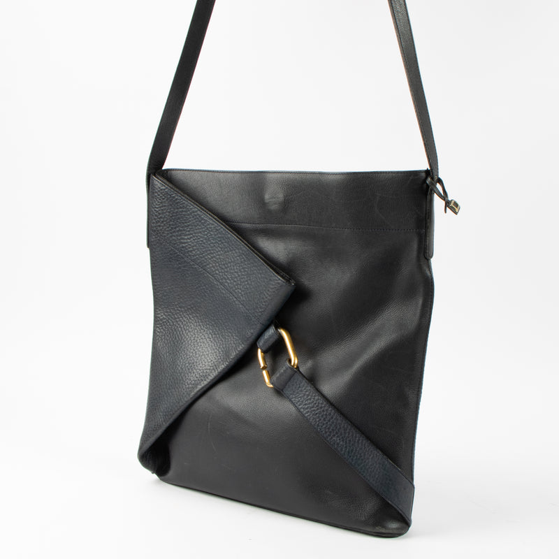 Shop this authentic Delvaux Vintage Blue Belted Bag Pre-Loved on Labellov.com