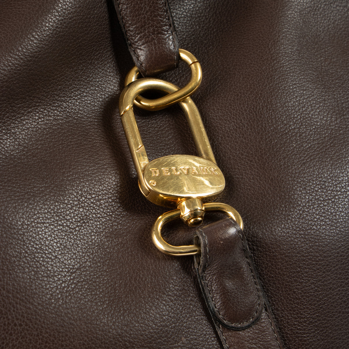 Shop this authentic Delvaux Brown Leather Yucca Bag Pre-loved on Labellov.com