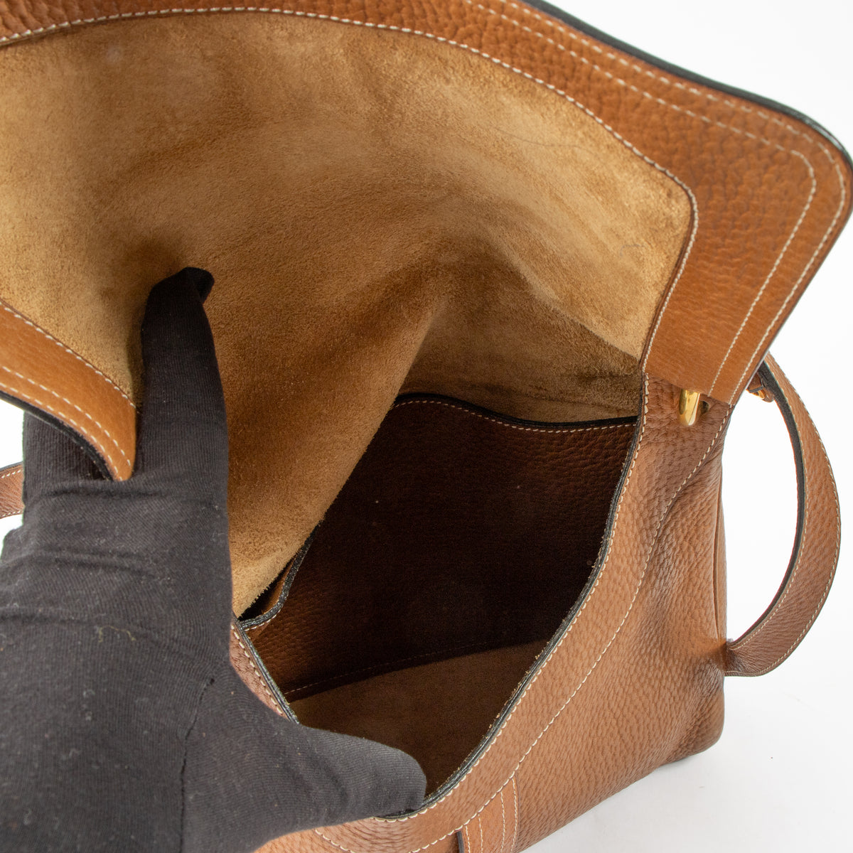 Shop this authentic Delvaux Camel Fichu Bag pre-loved on Labellov.com